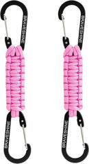 BRAVESHINE Paracord Keychain Carabiner Clip, D Ring Lanyard Hanger Stroller Hook for Water Bottle, Key, Backpacks, Men, Women by TinyTreasures Baby Boutique