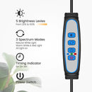 Garpsen Halo Grow Lights, Dual-Head Full Spectrum LED Plant Lights for Indoor Growing with Stand, 3 Color Modes Grow Lamp with Timer 6/12/16H, 5 Dimmable Levels, 168 LEDs and 67''Height Adjustable by GreenHaven Gardens
