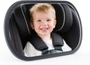 Baby Car Mirror for Backseat - Rear Facing Car Seat Mirror Safety for Infant Newborn - Easily Observe the Baby Move,Clear Wide View,360°Rotation, Secure, Shatterproof - Black by TinyTreasures Baby Boutique