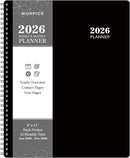 2026 Planner - 9” × 11”, 2026 Weekly and Monthly Planner, from JAN. 2026 to DEC. 2026, Inner Pocket, Premium Paper, Twin-wire Binding, Make Your Life Productive - Black by TinyTreasures Baby Boutique