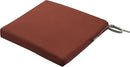 Classic Accessories Ravenna Water-Resistant Patio Chair Seat Cushion, 18 x 18 x 2 Inch, Spice, Patio Furniture Cushions by GreenHaven Gardens
