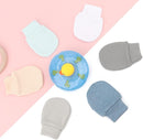 BQUBO 6 Pairs Newborn Baby Boys Girls Mittens 0-6 Months Unisex-Baby Infant Mittens Elastic No Scratch Wrist Gloves by TinyTreasures Baby Boutique