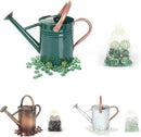 Metal Watering Can for Outdoor Plants, 1 Gallon Galvanized Steel Watering Can with Removable spout for Outdoor & Indoor Use, Perfect for Garden Flower, Houseplants, Forest Green by GreenHaven Gardens