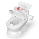 2-in-1 Toddler Potty Training Toilet - Larger Potty Chair & Detachable Training Seat for Boys & Girls Ages 1-3 with Flushing Sound, Wipes Storage, Toilet Paper Holder by TinyTreasures Baby Boutique