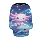 Binienty Axolotl Infants Carseat Canopies for Women, Dolphin Animal Print Nursing Breastfeeding Cover Stretchable for Stroller/Shopping Cart by TinyTreasures Baby Boutique