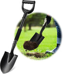 Small Shovel for Digging, 31 Inch Metal Spade Shovel with D-Grip Handle, Lightweight Short Gardening Digging Shovel by GreenHaven Gardens