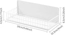 Magnetic Basket, Magnetic Shelf for Fridge, Magnetic Spice Rack for Refrigerator Wire Mesh Magnetic Organizer Holder Accessories for Office Kitchen Classroom Storage,White, 9.44" x 4" x 1.77" by CozyNest Decor