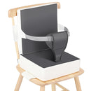 Toddler Booster Seat for Dining Table Kitchen Chair, Waterproof Non-Slip with Backrest & Adjustable Straps, Portable PU Travel Baby Kids Booster Seat Cushion by TinyTreasures Baby Boutique