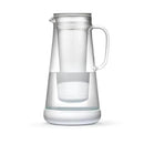 LifeStraw Home Water Pitcher, 7-Cup, White, Glass with Silicone Base, White, for Everyday Protection Against Bacteria, Parasites, Microplastics, Lead, Mercury, PFAS and a Variety of Chemicals by CozyNest Decor