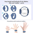 Waterproof Airtag Bracelet Kids,Cute Cartoon Silicone Hidden Airtag Wristband Kids,Anti-Lost Apple Airtag Holder Case for Toddler,Airtag Case Watch Band Tracker for Child-Blue Shark by TinyTreasures Baby Boutique