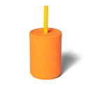 Avanchy Silicone Training Sippy Cup with Straw Lid – Tiny Cup for Babies 6+ Months to Toddlers 1 Year Old – 5 oz Infant Water Cup for Baby Led Weaning, Orange by TinyTreasures Baby Boutique