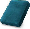 PrinceDeco Couch Cushion Cover Cushion Slipcover for Chair Sofa Cushion Furniture Protector Seat Cushion Sofa Cover for Dog Pet Kid with Elastic Straps Width Up to 29.5", Deep Teal by CozyNest Decor