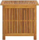 vidaXL Wooden Deck Box - Outdoor Teak Storage Chest, Ideal for Patio Furniture Cushions, Pool Accessories, Garden Tools - Water-Resistant Bag Inside - 23.6''x19.7''x22.8'', Solid Acacia Wood by GreenHaven Gardens