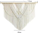 guzhiou large macrame wall hanging - Boho Tapestry Macrame Wall Decor Art- Chic Bohemian Handmade Woven Tapestry Home Decoration for Bedroom Living Room Apartment Wedding Party - 43"x32" (Beige-A) by CozyNest Decor