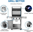 Napoleon Rogue 425 Natural Gas Grill, Stainless Steel, Durable 3-Burner Gas BBQ by GreenHaven Gardens