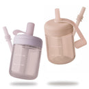 Moonkie Baby Straw cup | Silicone Toddler Sippy Cup Training Cup with Straw Lid | BPA-Free Drop-Proof Cup | Baby Led Weaning | 6 Months+, 5 oz, 2pack by TinyTreasures Baby Boutique