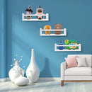 Nursery Floating Shelves for Kids Room, Set of 3 Wall Book Shelves for Kitchen Living Room, Book Shelf Wall Mounted for Baby Kids Bedoom Bathroom (White, 16inch Set 3) by TinyTreasures Baby Boutique