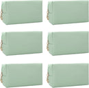 Bridesmaid Proposal Gifts Letter Cosmetic makeup bag bulk for Wedding Party Favors Bachelorette party decorations Toiletry Organizer Bag Makeup Case Gift (6, sage green) by TinyTreasures Baby Boutique