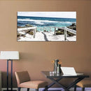 DZL Art S74275 Rottnest Island Beach Seascape Painting Sea Nature Pictures Wall Art Canvas Prints Painting Ready to Hang for Living Room Bedroom Decor Office Wall Decor Home Decoration by CozyNest Decor