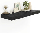 Heimlove Black Bathroom Shelves Floating Shelves for Wall Shelf Over Toilet Long Wall Mounted Modern Farmhouse,48 x 12 Shelves with Invisible Brackets for Living Room, Kitchen, Bedroom by CozyNest Decor