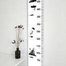Kids Growth Chart, Wood Frame Fabric Canvas Height Measurement Ruler from Baby to Adult for Child's Room Decoration 7.9 x 79in (7.9 x 79in, Black Car) by TinyTreasures Baby Boutique