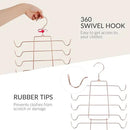 ZEDODIER 3 Pack Tank Top Hanger, Space Saving Bra Hangers, Non-Slip Hanging Sport Bras Holder, Closet Organizers and Storage for Camisoles Tank Tops Bras Ties Swimsuits Strappy Dress, Rose Gold by CozyNest Decor