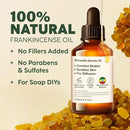 Kukka Frankincense Essential Oil for Face & Skin - 4 Fl Oz - 100% Pure Natural Frankincense Oil Made from Ethiopia Resin - A Holy & Woody Scent for Body Comfort, Aromatherapy & DIY Soap Making by CozyNest Decor
