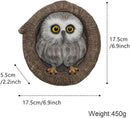 Owl Tree Hugger Whimsical Tree Sculpture Garden Statues Outdoor Tree Face Decor Garden Peeker Yard Art Decorations (Singel Owl) by GreenHaven Gardens