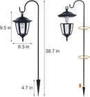 Dynaming 2 Pack Solar Hanging Lights Outdoor, Solar Powered Garden Decorative Lanterns with 2 x 38 Inch Shepherd Hooks, Waterproof Landscape Lighting for Lawn Patio Yard Pathway Driveway, Warm White by GreenHaven Gardens
