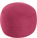 MeMoreCool Round Stuffed Pouf Ottoman Foot Rest, Floor Pouf Foot Stool with Soft Foam Chunk Filling, Small Round Ottoman Footstool Circle Footrest for Living Room by CozyNest Decor