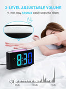 PPLEE RGB Digital Clock-Alarm Clocks for Bedrooms,Large Bold Number 7 Dimmers,Battery Backup Loud Alarm Clock,8 Modes Night Light,Dual Charger USB&Type-C,Bedside Desk Clock for Kid Adult Heavy Sleeper by TinyTreasures Baby Boutique