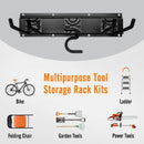 Garage Garden Tool Storage Rack Organizer Wall Mount, Yard Shovel Rack Holder Organization, Heavy-Duty Extra Width Panels for Hanging Landscaping Equipment,Ladders,Sport Gears,Hoses,Lawn Trimmer by GreenHaven Gardens
