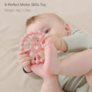 3 Pack Ring Teether Baby Infant Toys, Baby Essentials, Silicone Teething Ring Toys for Babies 0-6 Months, Seposeve Toddler Teethers 6-12 Months 12-24 Months, Infant Teething Relief, Purple Pink White by TinyTreasures Baby Boutique
