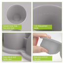 Baby Food Storage Container - 1.5oz x 12 Pods Silicone Freezer Tray with Lid for Homemade Baby Food, Fruit Purees, Vegetable & Breast Milk (Grey) by TinyTreasures Baby Boutique