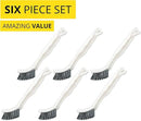 6-Pack Grout Cleaner Brush Scrub Set - Stiff Bristle Scrubbing & Detail Cleaning Brushes for Household Use on Bathtub, Shower, Kitchen, Tile Floors, Sink, Grooves, Window Tracks, Drains by CozyNest Decor
