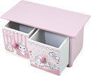 Girl Jewelry Box Pink Cute bunny Tabletop Storage Box Little girl birthday christmas Gift kids jewelry box Organizer by TinyTreasures Baby Boutique