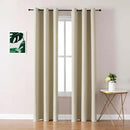 ChrisDowa Blackout Curtains 78 inches Long for Bedroom - 2 Panels Set Grommet Thermal Insulated Room Darkening Curtains for Living Room (Beige, 42 x 78 Inch) by CozyNest Decor