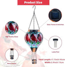 DREAMSOUL 2PCS Cardinal Hot Air Balloon Solar Lantern, Hanging Glass Solar Lanterns Outdoor Waterproof for Yard Party Gift by GreenHaven Gardens