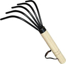 Garden Guru Hand Rake Cultivator Claw Soil Tiller - Military Grade Steel - Rust Resistant - 5 Tine Japanese Ninja Claw - Comfortable Wood Handle - Perfect Pulverized and Aerated Soil (4 Pack) by GreenHaven Gardens
