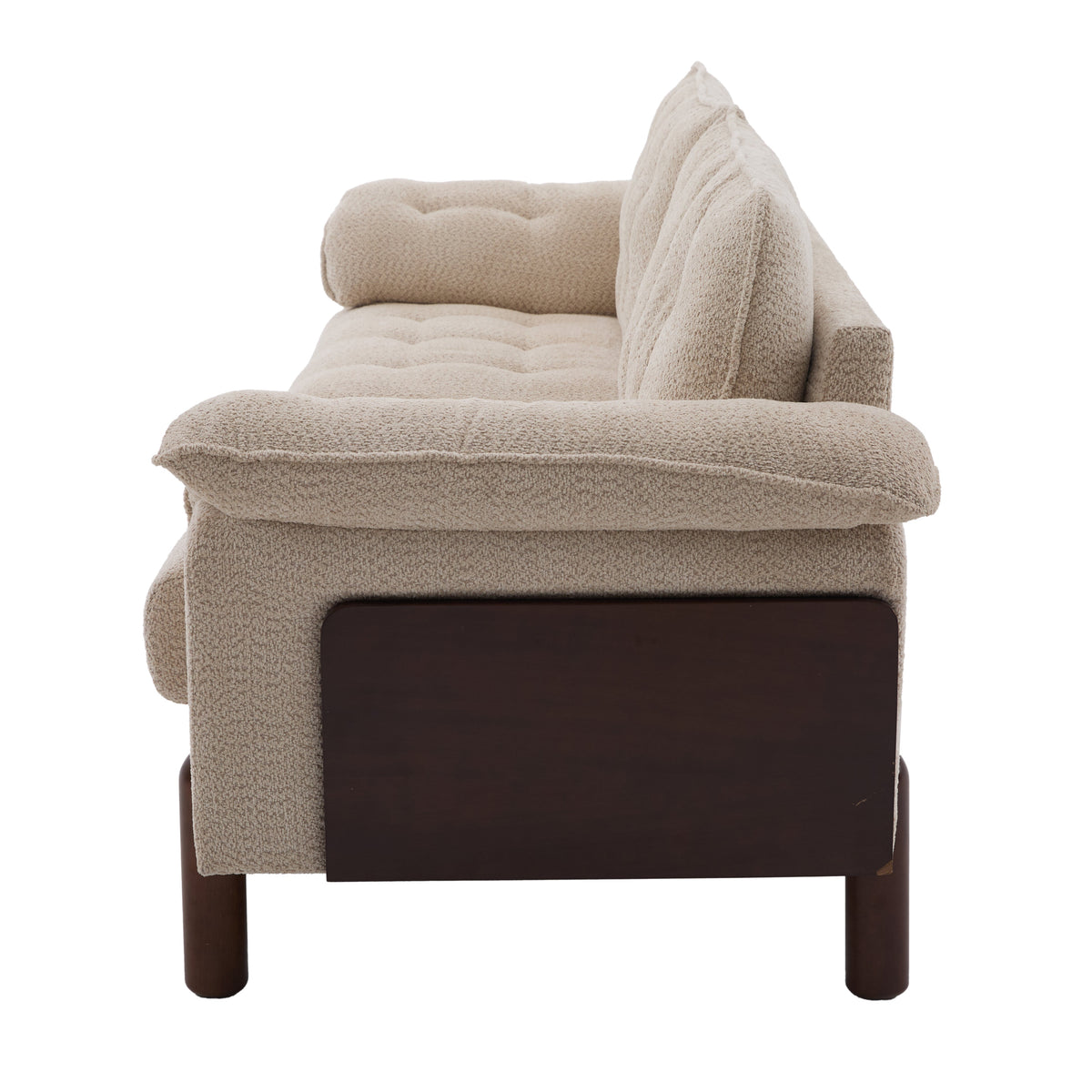 83.5 in. 3 Seater Modern Boucle Upholstered Sofa, photo 9 of 10