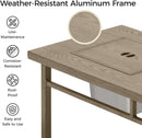 Aluminum Propane Fire Pit Table