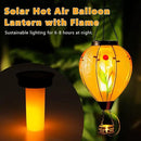 Starsoul Large Solar Hot Air Balloon Lantern with Flame Sunflower Glass Hanging Outdoor Hot Air Balloon Solar Light Waterproof Garden Patio Yard Party Decorations by GreenHaven Gardens