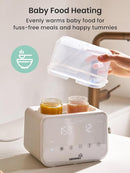 Baby Bottle Warmer, Grownsy 10-in-1 Fast Bottle Warmer Accurate Temp Control, with LCD Display, Timer, Defrost, Sterili-zing, Keep 24H, Double Bottle Warmer for Breastmilk& Formula, Heat Baby Food by TinyTreasures Baby Boutique