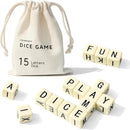Crossword Dice Game, Word Game, Fun for Family Game Night, Festive Parties, Gatherings & On-The-Go Fun, Crossword Puzzle with 15 Large Letter Dice by TinyTreasures Baby Boutique