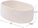 Baskets&Bins for Shelf Storage Organizing/Cute Basket to Store and Organize Household Items/Woven Rope Basket for Living Room, Bedroom,Playroom,3 Packs Off White by TinyTreasures Baby Boutique