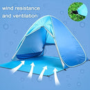 Pop Up Beach Tent Shade Sun Shelter UPF 50+ Canopy Cabana 2-3 Person for Adults Baby Kids Outdoor Activities Camping Fishing Hiking Picnic Touring (Blue) by TinyTreasures Baby Boutique