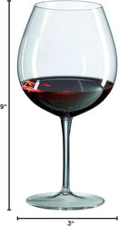 Ravenscroft Crystal Burgundy Glass, Set of 4 by CozyNest Decor