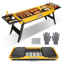 Portable Folding Charcoal Grill with Side Shelves
