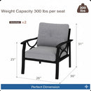 All-Weather Armchairs With Cushions, Modern Sculptural Design (Set of 2) by HouseOfZazla