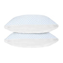 2 Pack Shredded Memory Foam Pillows Adjustable Cool Pillows with Extra Filling Machine Washable Cover for Side Back Stomach Sleepers